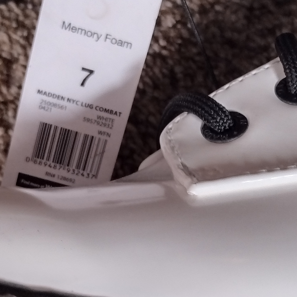 Madden White Combat Boots - Picture 4 of 8